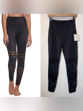 NEW Beyond Yoga Mesh To Impress High Waisted 7/8 Yoga‎ Leggings Black